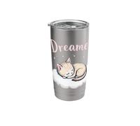 Dreamer Cat Lover Nap Enthusiast Artwork Stainless Steel Insulated Tumbler