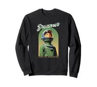 Dreamer Keep On Dreaming Retro Astronaut Graphic Sweatshirt