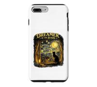 Dreamer Of The Stars Black Cat Van Gogh Inspired Night Art Case for iPhone 7 Plus/8 Plus