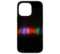 Dreamer Rainbow Colorful Glowing Text Light Up Aesthetic Case for iPhone 14 Pro Max