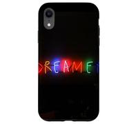 Dreamer Rainbow Colorful Glowing Text Light Up Aesthetic Case for iPhone XR