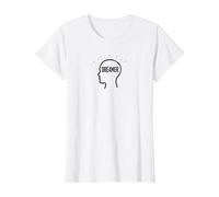 Dreamer Silhouette Art: Inspirational Mindset T-Shirt, Women, White, L