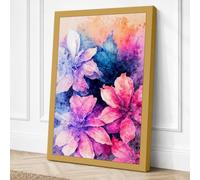 Dreamers in Bloom Botanical Canvas Wall Art Print 18x12 Inch