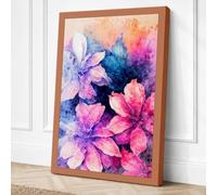 Dreamers in Bloom Botanical Canvas Wall Art Print 18x12 Inch (46 x 30 cm)