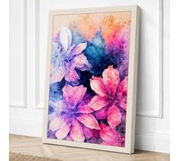 Dreamers in Bloom Botanical Canvas Wall Art Print 18x12 Inch (46 x 30 cm)