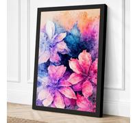 Dreamers in Bloom Botanical Canvas Wall Art Print 30x20 Inch