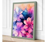 Dreamers in Bloom Botanical Canvas Wall Art Print 36x24 Inch