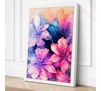 Dreamers in Bloom Botanical Canvas Wall Art Print 36x24 Inch