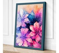 Dreamers in Bloom Botanical Canvas Wall Art Print 36x24 Inch (91 x 61 cm)