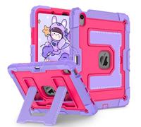 DreamerX for iPad Air 11 Inch Case 7th/6th Generation (M3/M2) 2025/2024, iPad Air 5th/4th Gen Case 10.9" 2022/2020 Kids Girls Boys Child Cute Protective Cover Pen Holder Stand Shoulder Strap, Purple