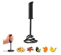 Dreamfarm (Black) Smood Lite-One-Press Spring Coil Potato Masher, Nylon