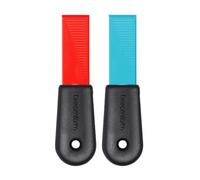 Dreamfarm Cleana 2-in-1 Self-Sharpening Cleaning Scraper & Hook Scraper, Safe for Non-Stick - Pack of 2, Party Mix