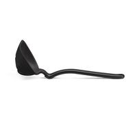 Dreamfarm Fladle Fold-Flat Space-Saving Serving & Cooking Ladle Measures up to 1/2 Cup with Silicone Squeegee-Tip - 12" Black