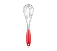 Dreamfarm Flisk 3-in-1 Fold-Flat, Space-Saving Baking & Cooking Balloon Whisk, Sauce Whisk & Flat Deglazing Whisk, Stainless Steel - 12" Red
