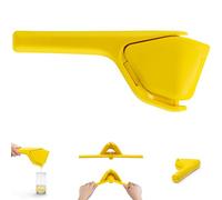 Dreamfarm Fluicer Fold-Flat Citrus Juicer - Lemon | Easy, manual fresh lemon juice squeezer with pip catcher, suits lemons and limes, compact storage, 10"