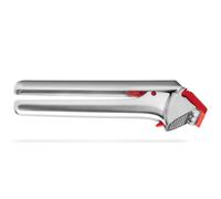 Dreamfarm Garject 2-In-1 Garlic Peeler, Garlic Press & Mincer with Garlic Peel Ejector, Chrome-Plated Zinc - Red