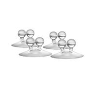 Dreamfarm Jot Super Strong, Everyday, Multi-Purpose PVC Suction Hooks & Holders - Pack of 4, Clear
