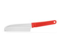 Dreamfarm Knibble Lite | Non-Stick Cheese Knife with Stainless Steel Forks | Multi-Functional Kitchen Knife for Slicing Spreading and Serving | Red