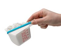 Dreamfarm - Levoons Self-Leveling Measuring Spoons Set for Kitchen and Baking, Clear