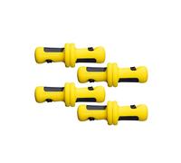 Dreamfarm Lockorns Super Secure, Easy-to-use, & Mess-Free Anchor-Lock Corn Cob Holders, Corn Forks - Pack of 4 Pairs, Yellow/Black