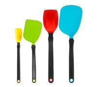 Dreamfarm Set of Essentials Silicone & Nylon Non-Stick-Safe Kitchen Cooking Utensils Set with Chopula, Mini Chopula, Supoon, & Mini Supoon - Party Mix