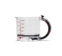 Dreamfarm Upcup All-in-1 Adjustable Measuring Cup, Metric & Imperial Measurements up to 1 Cup - Black/Clear