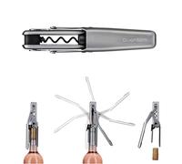 Dreamfarm Winopen Automatic Pocket Wine Corkscrew, Space-Saving Wine Opener with Foil Cutter - Stainless Steel