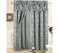 DreamField Linen Curtain Window Panel (Charcoal, 54" W x 84" L (Pack of 1))