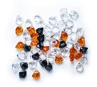 Dreamflame Mix Colors 200 PCS Acrylic Diamond Decorations Rock Crystals for Electric Fireplace, Vase Filler, Home Decoration(1 LB)