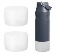 Dreamfocus 2pcs Silicone Boot for Stanley IceFlow 2.0 Aerolight Water Bottles 36 oz,Anti-Slip Protective Sleeve,Clear