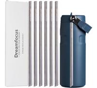 Dreamfocus Metal Straw Replacement Stainless Steel for Stanley IceFlow Aerolight Flip Straw 2.0 Bottle 16 oz