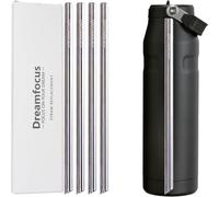 Dreamfocus Reusable Metal Straws Replacement Stainless Steel for Stanley IceFlow Aerolight Flip Straw 2.0 Bottle 36 oz 4-Pack
