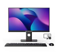 DREAMFYRE 23.8 Inch Desktop Computer All-in-One Touch Screen Core i7 8GB RAM 512GB SSD PC 1920x1080 FHD Free Height Adjustment Support Wi-FI Dual Band, BT 4.2, Black