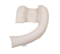 DreamGenii Pregnancy Support and Feeding Pillow - Beige Marl