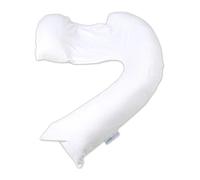 Dreamgenii Support and Feeding Pillow - White Cotton Jersey