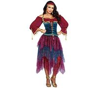 Dreamgirl 10669 Gypsy Costume, Womens, Red, X-Large