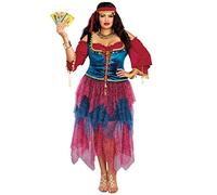 Dreamgirl 10669X Gypsy Costume, Womens, Red, X-Large