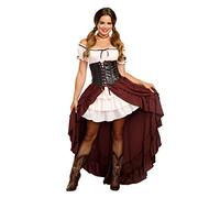 Dreamgirl 11134-CST-XL Saloon Gal Adult Sized Costumes, Solid, Brown, XL