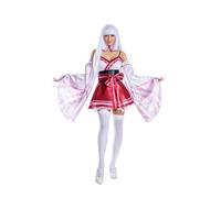 Dreamgirl 13735X Sakura Shrine Maiden Adult Sized Costumes, Multicolor, 2X