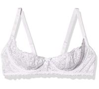 Dreamgirl Women's Plus Size Lace Open Cup Underwire Shelf Bra, White, 40