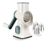 Dreamhigh Rotary Cheese Grater, Kitchen Cheese Grater Rotary Shredder with 3 Interchangeable Drum Blades, Dishwasher Safe Mandoline Vegetable Slicer for Cucumbers, Potato, Carrot, Hard Vegetable