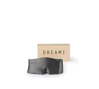 DREAMI - Sleep Mask, Dark Grey - Padded Silk Eye Mask - 100% Mulberry Silk - Soft & Gentle, Blocks Sunlight & Background Noise - Fully Adjustable