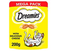 Dreamies Cat Treats With Cheese Mega Pack 200g (Pack of 6)