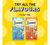Dreamies Meaty Sticks Adult Cat Treats with Scrumptious Salmon - 30g