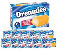 Dreamies Cake x 12 - Each box 300g (6 individually wrapped cakes) - Golden Sponge Cake with Creamy Marshmallow Style Filling