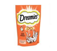 Dreamies Cat Treats Chicken 60g Pouch (Pack of 8) 994922