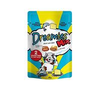 Dreamies Cat Treats Mix with Scrumptious Salmon and Delicious Cheese (60g) - Pack of 2