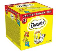 Dreamies Cat Treats Mixed Variety Snack Box Chicken Cheese & Salmon 12pk & 24pk