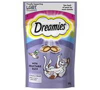 Dreamies Cat Treats, tasty snacks with tempting duck, 60 g
