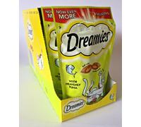 Dreamies Cat Treats Tuna Adult & Kitten Low Cal Vitamins Minerals Reseal Bag